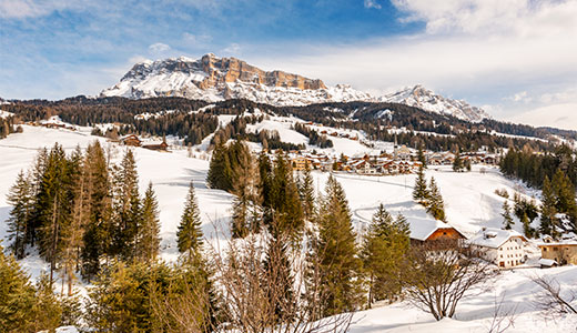 Paesaggio invernale Alta Badia